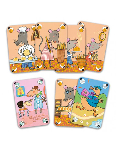 Jeu de 7 familles Happy family - Djeco Jeu de 7 familles Happy family - Djeco