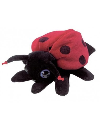 Peluche gant marionnette coccinelle