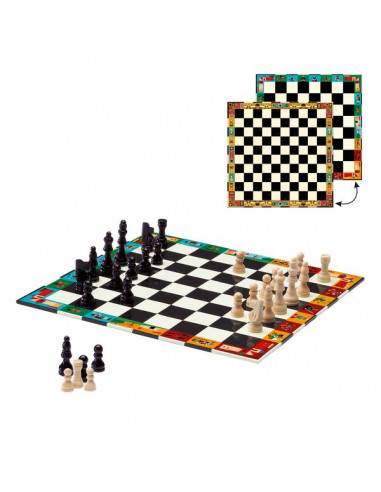 Jeu d'Echecs et de Dames en mallette... Jeu d'Echecs et de Dames en mallette...