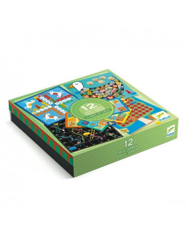 Classic box boîte de 12 jeux - Djeco Classic box boîte de 12 jeux - Djeco