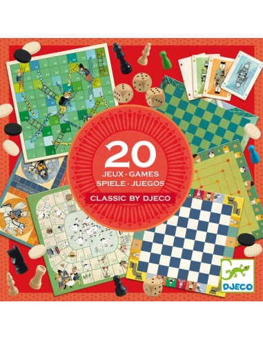 Classic box boîte de 20 jeux - Djeco