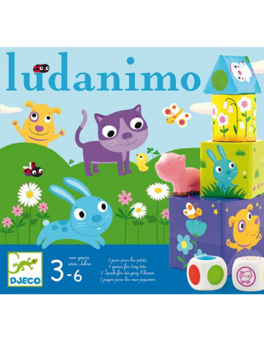 3 jeux pour les petits Ludanimo - Djeco 3 jeux pour les petits Ludanimo - Djeco