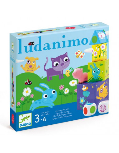 3 jeux pour les petits Ludanimo - Djeco