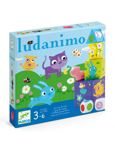 3 jeux pour les petits Ludanimo - jeu éducatif - Djeco 