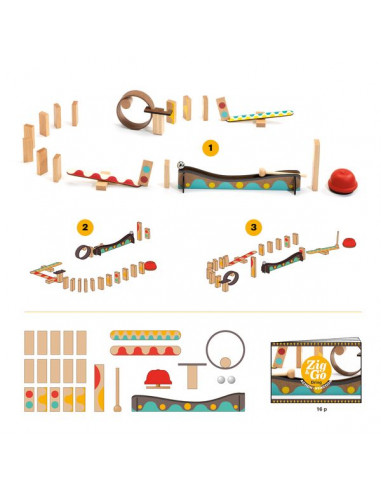 Zig & Go 25 pièces - Djeco Zig & Go 25 pièces - Djeco