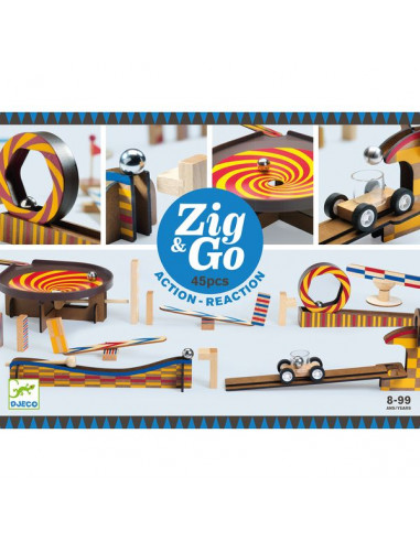 Zig & Go 45 pièces - Djeco Zig & Go 45 pièces - Djeco