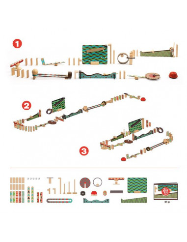 Zig & Go 48 pièces - Djeco Zig & Go 48 pièces - Djeco