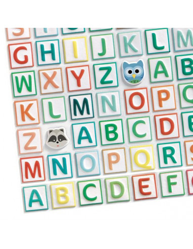 Gommettes en volume alphabet - Djeco