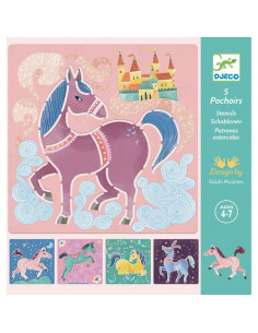 Pochoirs chevaux - Djeco