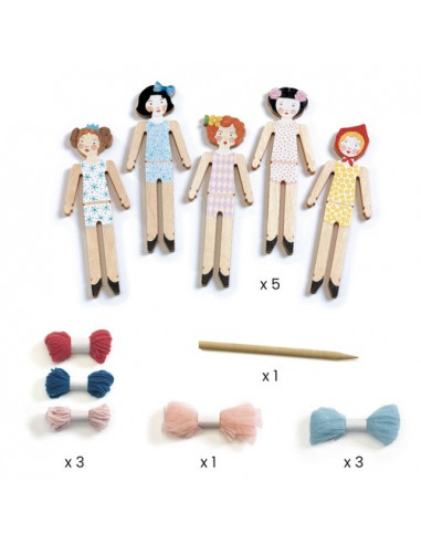 Personnage maison de poupée - Achat poupée, pack famille DJECO - Jouets et  Merveilles