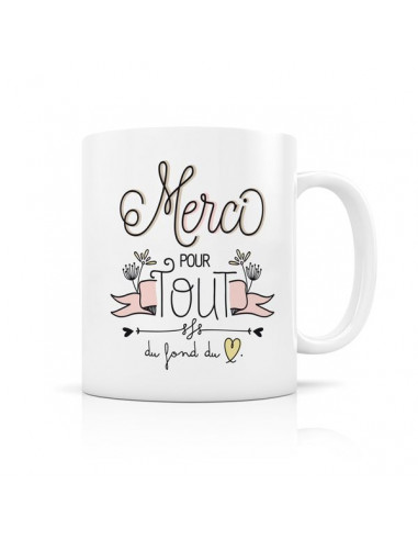 Mug merci pour tout