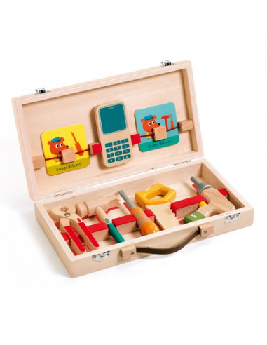 Boite à outils en bois - Jeux et jouets JeuJura - Avenue des Jeux