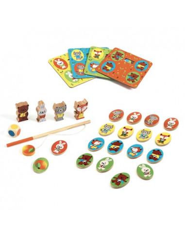 Coffret 4 jeux Ludo Wood - Djeco Coffret 4 jeux Ludo Wood - Djeco