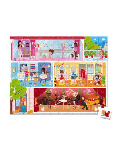 Puzzle danse académie 100 pièces - Janod Puzzle danse académie 100 pièces - Janod