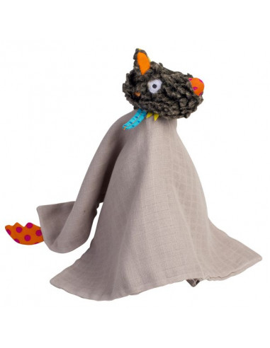 Doudou lange T'es fou louloup - Ebulobo