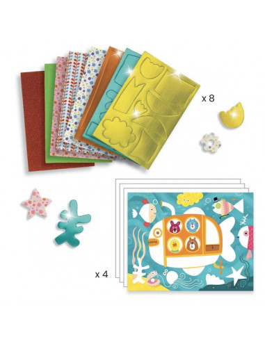 Mosaïque Mousse mousse - Djeco Mosaïque Mousse mousse - Djeco