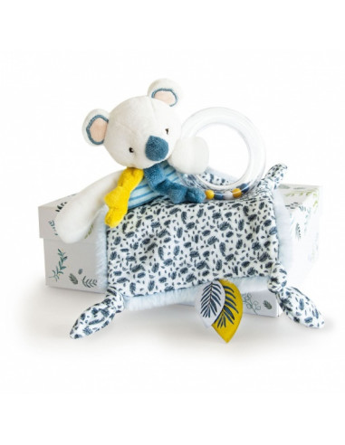 Doudou Yoca le Koala avec hochet -...