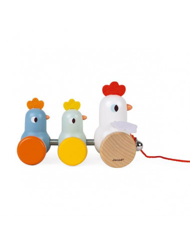 Poule et poussins à promener - Janod Poule et poussins à promener - Janod