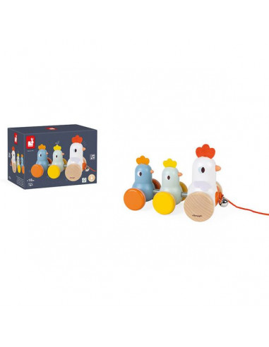 Poule et poussins à promener - Janod Poule et poussins à promener - Janod