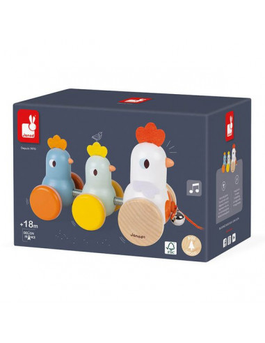 Poule et poussins à promener - Janod Poule et poussins à promener - Janod