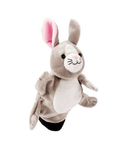 Peluche gant marionnette lapin