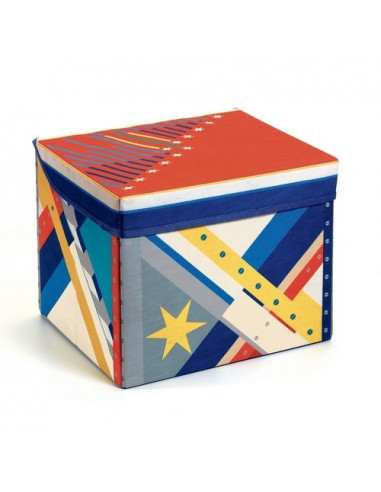 Coffre à jouets siège fusée - Djeco Coffre à jouets siège fusée - Djeco