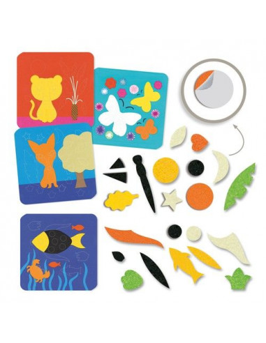 Collage de feutrine douce nature - Djeco Collage de feutrine douce nature - Djeco