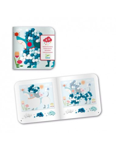 Tableaux de pompons chiens à caresser... Tableaux de pompons chiens à caresser...