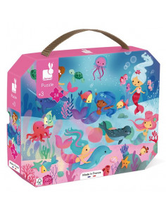 Puzzle sirènes 24 pièces -...
