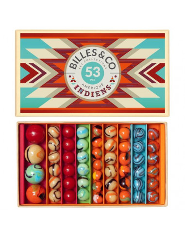 Coffret de 52 billes Beau rivage - Billes & Co