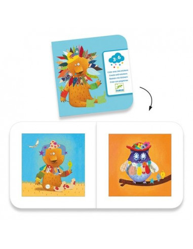 Créer des animaux avec des stickers -... Créer des animaux avec des stickers -...