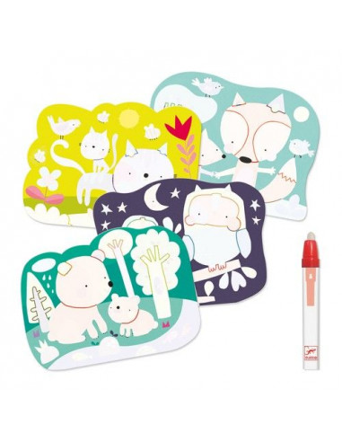 Coloriage à l'eau caché dans les bois... Coloriage à l'eau caché dans les bois...