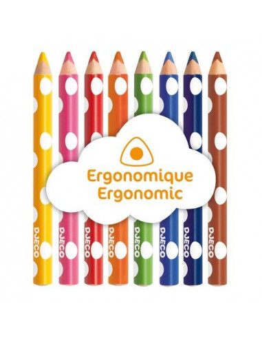 8 crayons de couleur pour les petits... 8 crayons de couleur pour les petits...