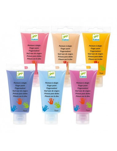 Tubes de peinture à doigts sweet - Djeco Tubes de peinture à doigts sweet - Djeco