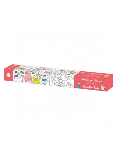 coloriage geant les schmouks moulin roty hippocampe