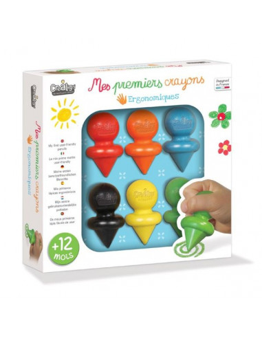 Crayola - 8 maxi crayons de couleur, jouets 1er age