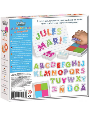 Alphabet box à tamponner - CréaLign' Alphabet box à tamponner - CréaLign'