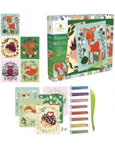 10 tableaux sable animaux de la forêt... 10 tableaux sable animaux de la forêt...