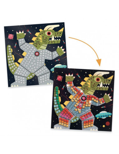 Mosaïques Space battle - Djeco Mosaïques Space battle - Djeco