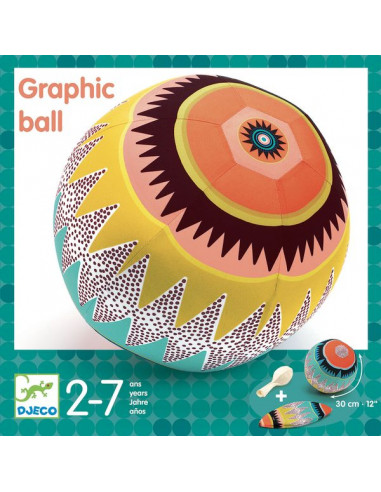 Ballon Graphic ball 30 cm - Djeco
