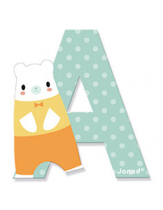 Lettre A en bois Pure - Janod