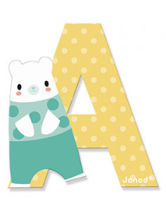 Lettre A en bois Pure - Janod 2