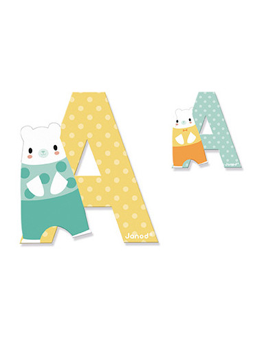 Lettre A en bois Pure - Janod Lettre A en bois Pure - Janod