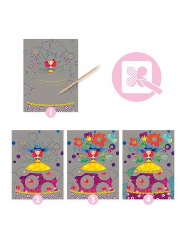 Cartes à gratter le bal des coquettes... Cartes à gratter le bal des coquettes...