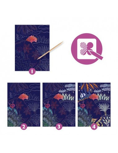 Cartes à gratter nature luxuriante -... Cartes à gratter nature luxuriante -...