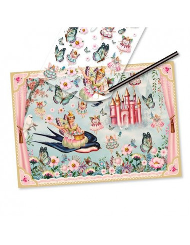 Décalcomanies au pays des fées - Djeco Décalcomanies au pays des fées - Djeco