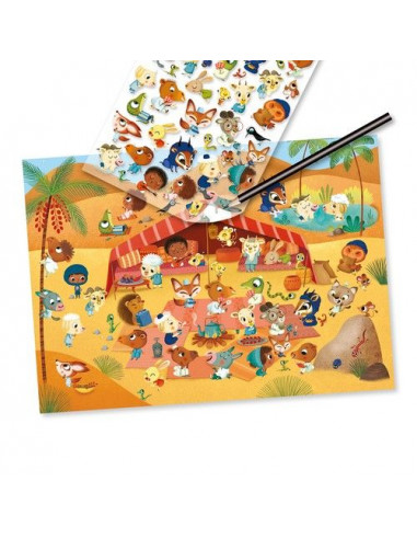 Décalcomanies savane, désert et pôle... Décalcomanies savane, désert et pôle...