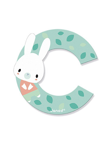 Lettre C en bois Pure - Janod Lettre C en bois Pure - Janod