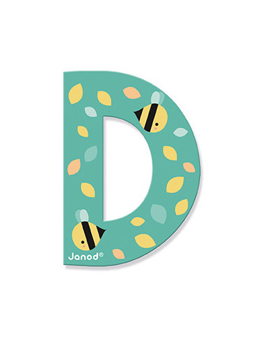 Lettre D en bois Pure - Janod Lettre D en bois Pure - Janod