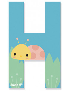 Lettre H en bois Pure - Janod 2